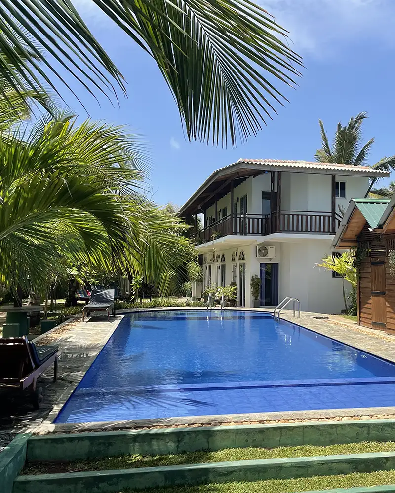 Villa Sri Beach Pool Ausblick